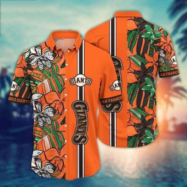 San Francisco Giants Hawaiian Floral Stripe – Orange Blossom Special