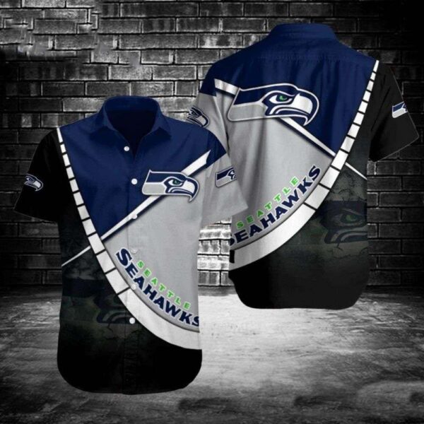 Seahawks Urban Ascent Personalized Football Hawaiian Shirt