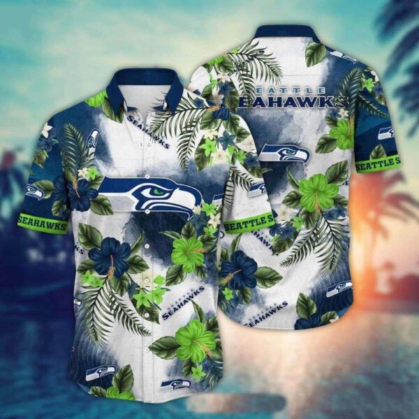 Seattle Seahawks Botanical Breeze Hawaiian Shirt – Floral Freshness Edition