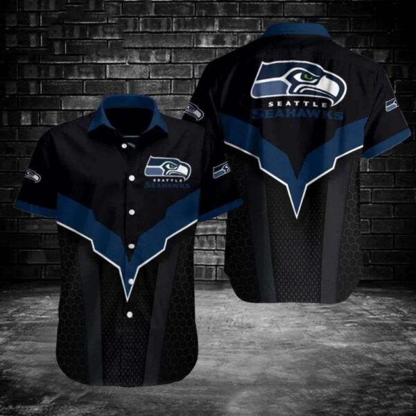 Seattle Seahawks Custom Midnight Hex Agility Hawaiian Shirt