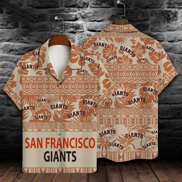 SF Giants Traditional Tribal Patterns Aloha Shirt