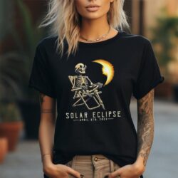 Solar Eclipse Skeleton April 8th 2024 shirt