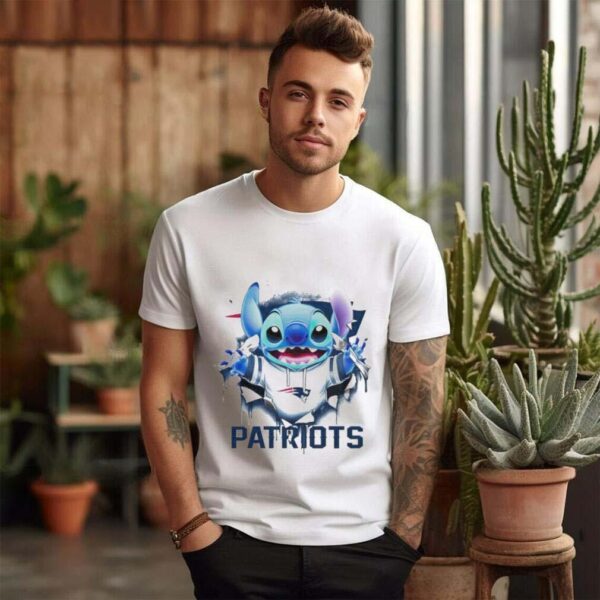 Stitch Inside New England Patriots Logo 2024 shirt