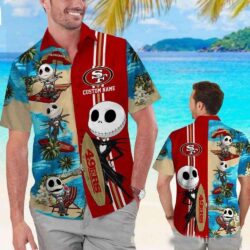 Summer Beach Vacation By Jack Skellington San Francisco 49ers Hawaiian Shirt