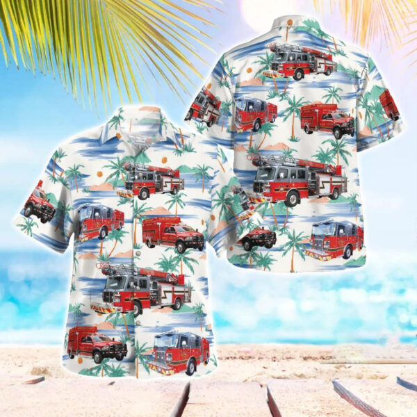 Sumter County Fire Rescue 3D Summer Aloha Hawaiian Shirt