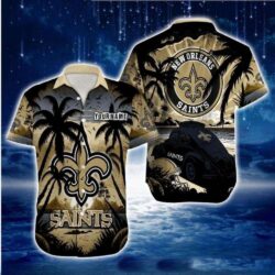 Sunset Palms New Orleans Saints Aloha Shirt – Personalized Touch