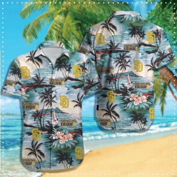 Swinging Friar San Diego Padres Tropical Hawaiian Shirt – MLB Island Edition