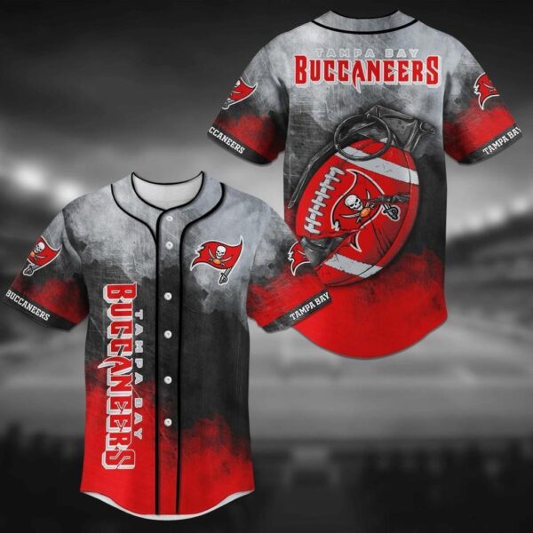 Tampa Bay Buccaneers NFL Baseball Jersey Shirt in Grenade Design