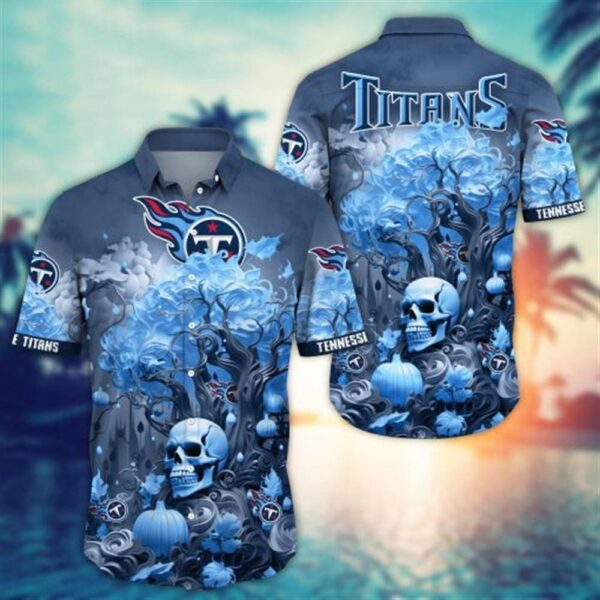 Tennessee Titans Halloween Skull Pumpkin – NFL Hawaiian Shirt