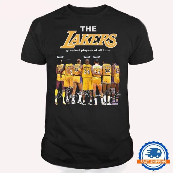 The Lakers Greatest Players Of Time Shirt, Los Angeles Lakers Basketball 2024 T Shirt