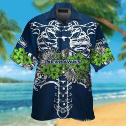 Tidal Wave – Seattle Seahawks Tribal Print Aloha Shirt