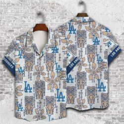 Tiki Charm LA Dodgers Hawaiian Casual Shirt