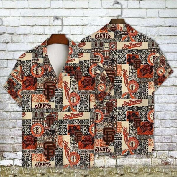 Tribal Tapestry SF Giants Logo Hawaiian Shirt – Giants Tropical Shirt