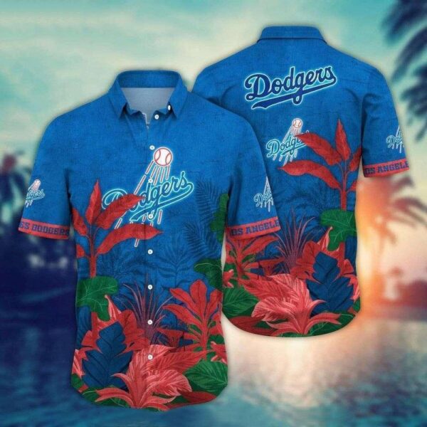 Tropical Foliage LA Dodgers Summer Hawaiian Shirt