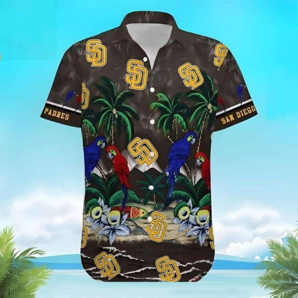 Tropical Parrots And Palms San Diego Padres MLB Hawaiian Shirt