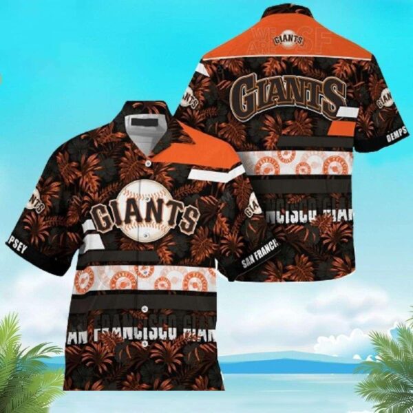 Tropical SF Giants Fan Fest Hawaiian Shirt – Sunset Stripes And Baseball