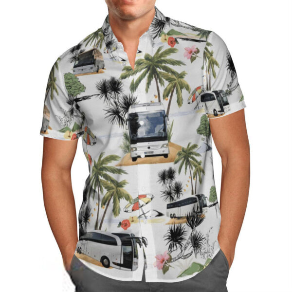 UK Coach Driver 3D Summer Aloha Hawaiian Shirt