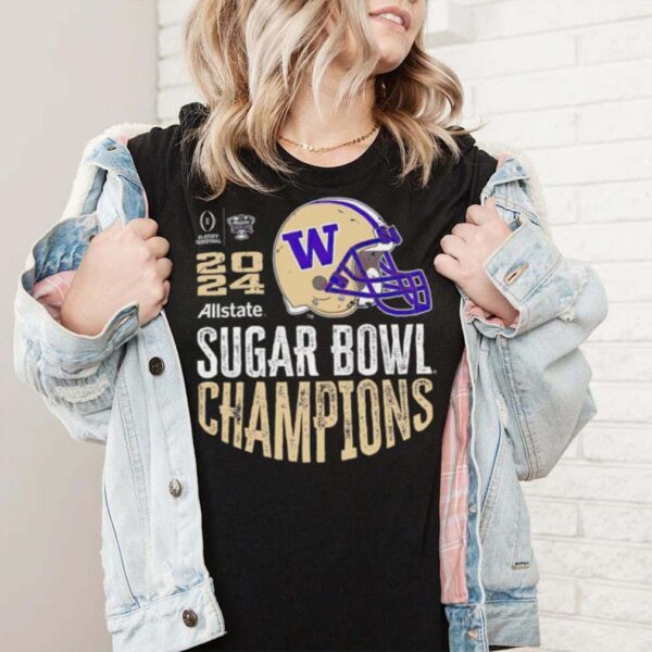 Washington Huskies 2024 Sugar Bowl Champions Purple Helmet shirt