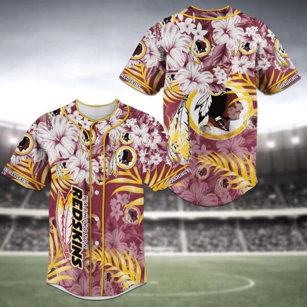 Washington Redskins NFL Baseball Jersey Shirt V5