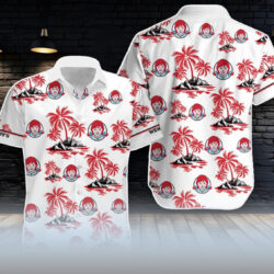 Wendy’s Hawaiian Shirt Coconut Tree Pattern For Men Women