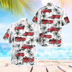 Worcester County, Massachusetts, Harvard Fire Department Aloha Hawaiian Shirt