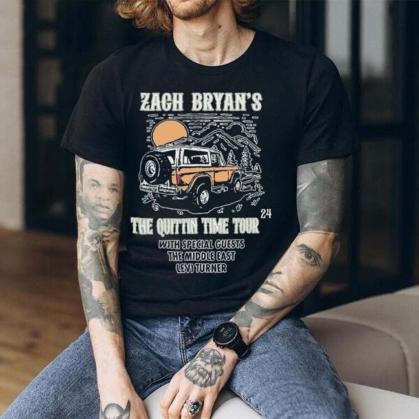 Zach Bryan The Quittin Time 2024 Tour Shirt Hoodie Country Music Singer T Shirt