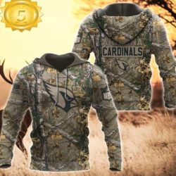 Arizona Cardinals Hunting Camo NFL 3D Hoodie Shirt