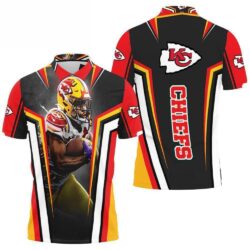 Clyde Edwards-helaire 25 Kansas City Chiefs Lsu Tigers For Fans 3d Polo Shirt