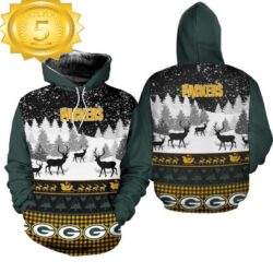 NFL Green Bay Packers 3D All Over Print Hoodie Shirt Gift For Xmas