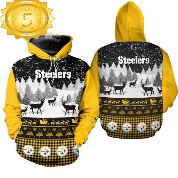 NFL Pittsburgh Steelers 3D All Over Print Hoodie Shirt Gift For Xmas