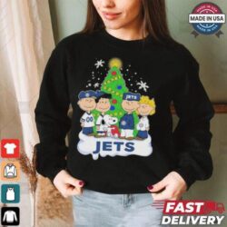 Official Peanuts Characters X Winnipeg Jets Merry Christmas Shirt - Image 1 - rugbyfanstore.com