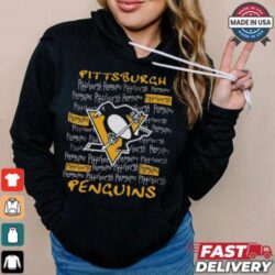 NHL Pittsburgh Penguins Girls' Crew Neck T Shirt - Image 1 - rugbyfanstore.com