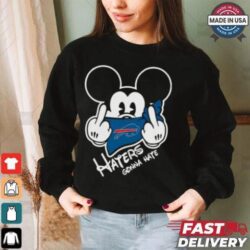 Official NFL Buffalo Bills Haters Gonna Hate Mickey Mouse Disney Football T Shirt - Image 1 - rugbyfanstore.com