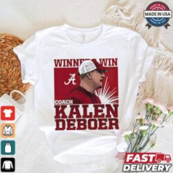 Kalen DeBoer Alabama Winner Win T Shirt - Image 1 - rugbyfanstore.com