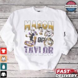 Mason Taylor LSU Tigers 90s Retro Graphic Players t - Image 1 - rugbyfanstore.com