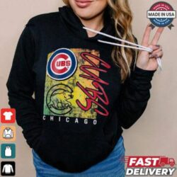 Chicago Cubs New Era Women's Sport Classics Enzyme Wash Oversized T Shirt - Image 1 - rugbyfanstore.com