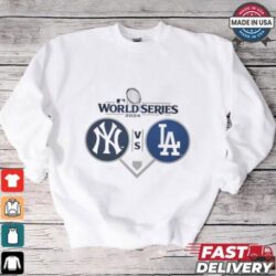 New York Yankees vs. Los Angeles Dodgers 2024 World Series Dueling Shirt - Image 1 - rugbyfanstore.com