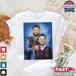 Official Chase Mclaughlin Wearing Baker Mayfield Mike Evans Step Brothers Tampa Bay Buccaneers NFL 2024 t - Image 1 - rugbyfanstore.com