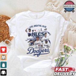 Los Angeles Dodgers National League Champions 2024 Live Breath Shirt - Image 1 - rugbyfanstore.com