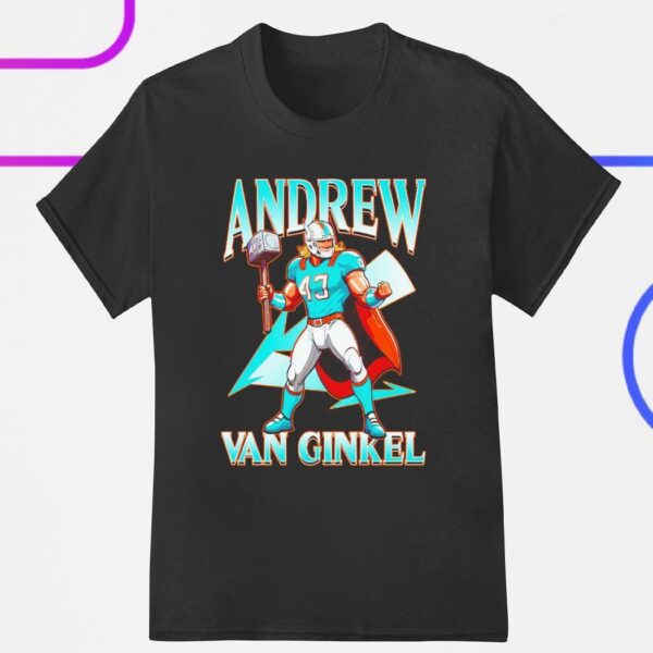 Andrew Van Ginkel Miami Dolphins Thor Themed shirt