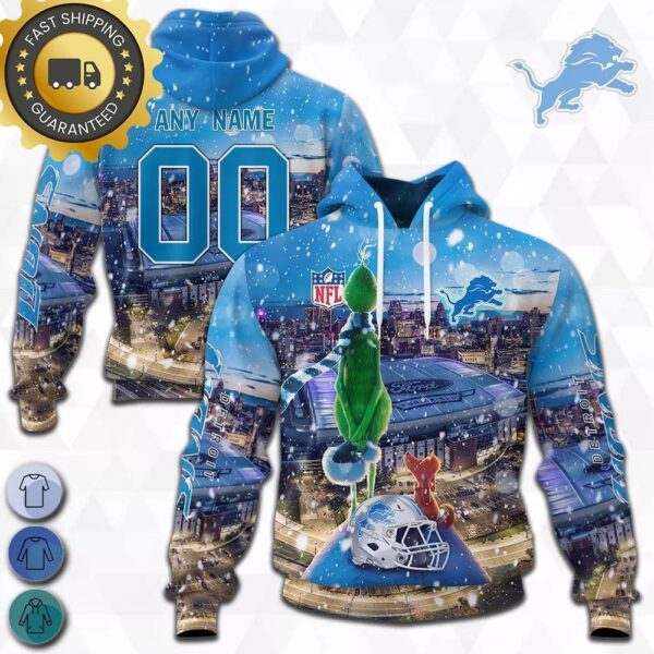 custom name and number detroit lions nfl grinch all over print hoodie shirt musicdope80s com c8215d8