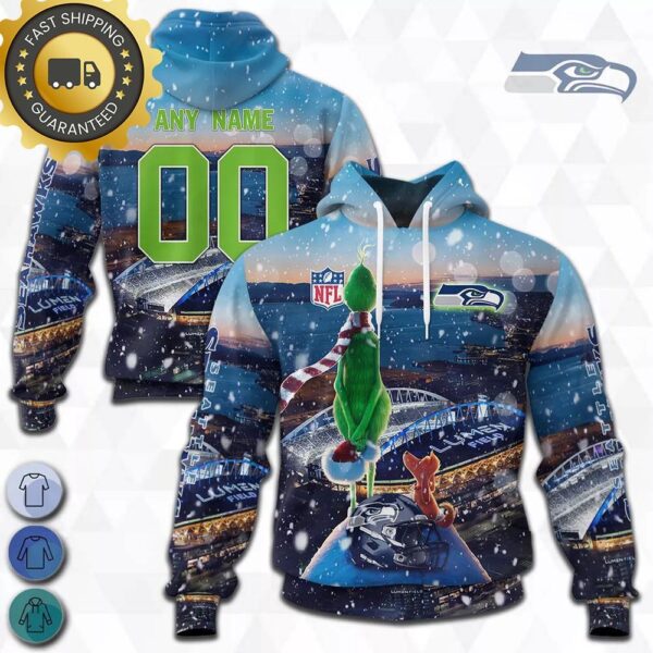 custom name and number seattle seahawks nfl grinch all over print hoodie shirt musicdope80s com 8c21dfc