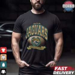 Jacksonville Jaguars Stoney Clover Lane x '47 Black Glitter Rocker Retro Tubular T Shirt