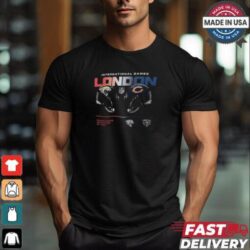 Jacksonville Jaguars vs. Chicago Bears Nike Black International Games London 2024 T Shirt