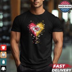 Kansas City Chiefs Crystal Heart Shirt