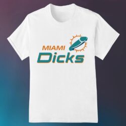 Miami Dicks Miami Dolphins parody football shirt