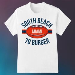 Miami Dolphins south beach 70 burger shirt