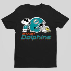 Miami Dolphinsj Snoopy And Woodstock shirt