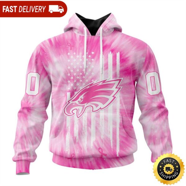 personalized nfl philadelphia eagles all over print 3d hoodie special pink tie dye unisex hoodie 8aa182d