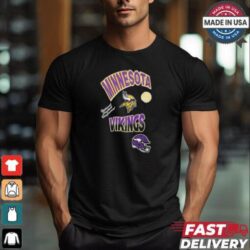 Standard Black Minnesota Vikings Turn It Up Drop Shoulder